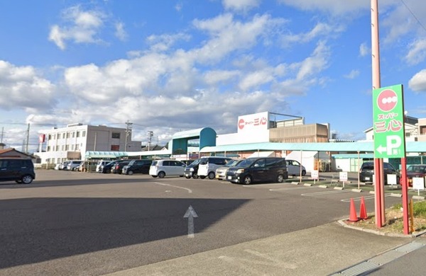 再生住宅「エミナス」・グリーンコーポ江南　スーパー三心江南店（スーパー）／1074m　