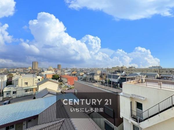 再生住宅「エミナス」・グリーンコーポ江南　現地からの眺望　バルコニーからの眺望