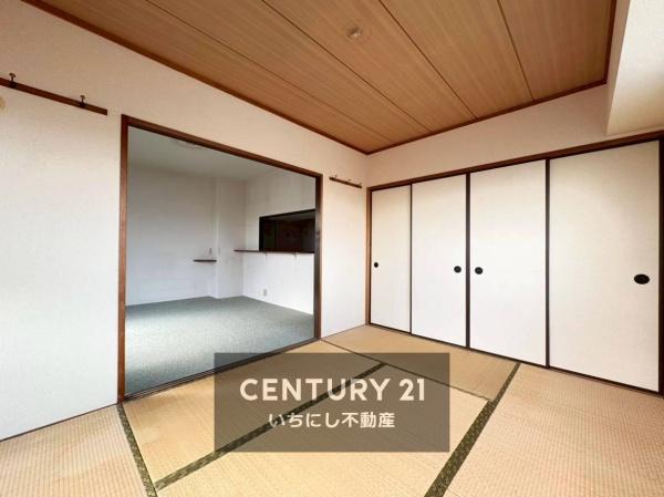 再生住宅「エミナス」・グリーンコーポ江南　和室　汎用性の高い南側６帖和室。