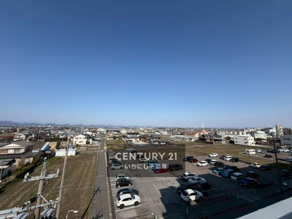 ナビタウン一宮マンション　現地からの眺望　バルコニーからの眺望