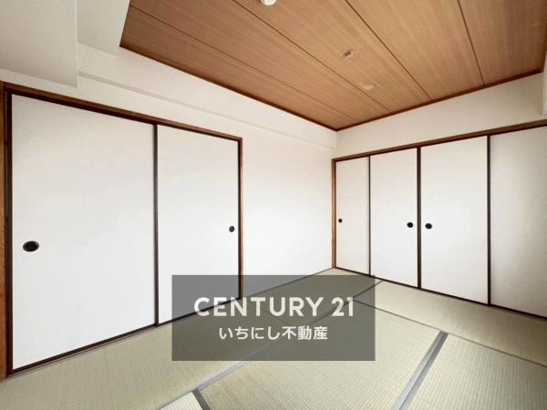 『再生エミナス』・グリーンコーポ江南　和室　汎用性の高い南側６帖和室。